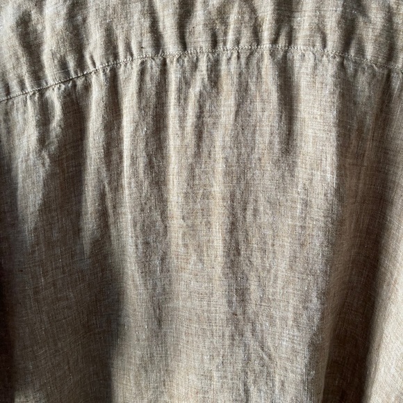 Buff tone linen button down - Picture 9 of 9